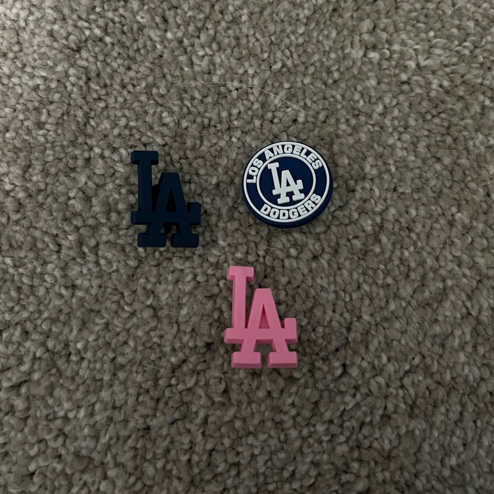 Los Angeles Dodgers Charms 3Set Crocs. Brand New LA Dodgers